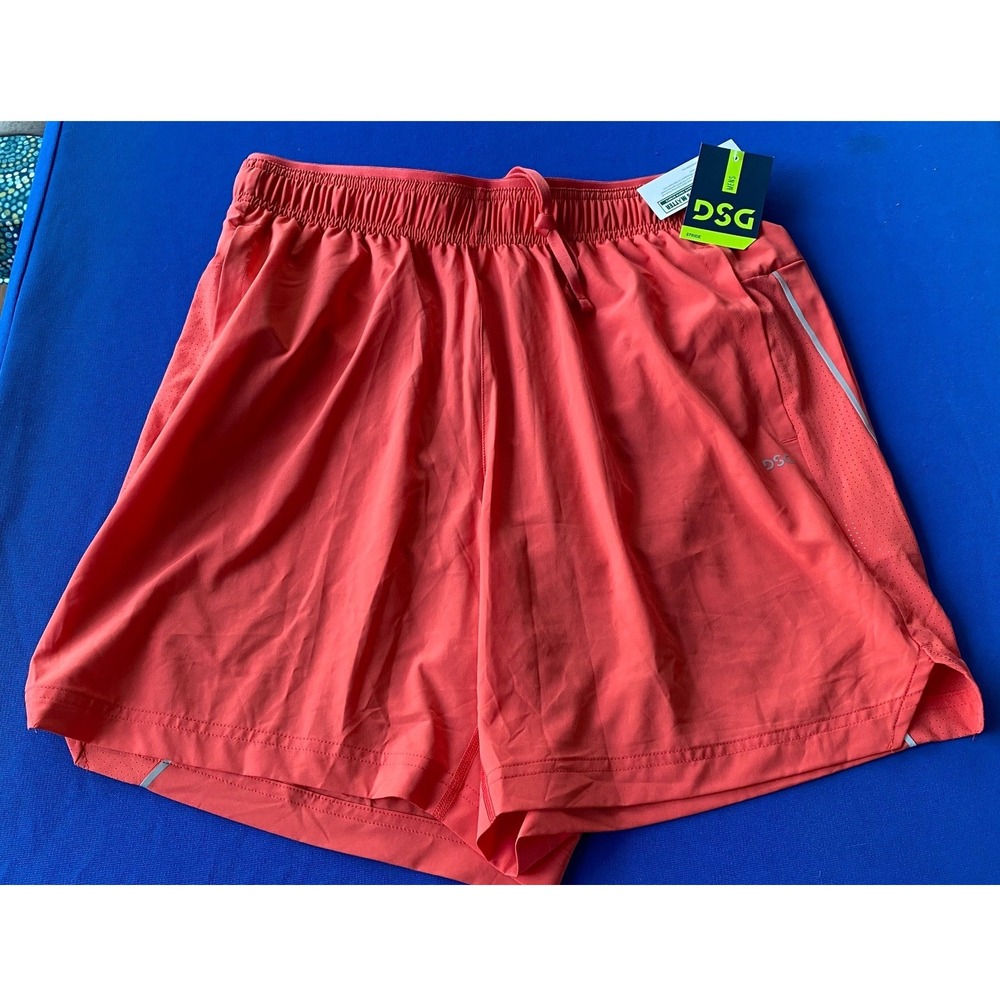 DSG Mens 7" Stride Run Short Red Sun Medium NWT